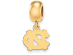 Logoart Sterling Silver Gp University Of North Carolina Extra Small Dangle Bead