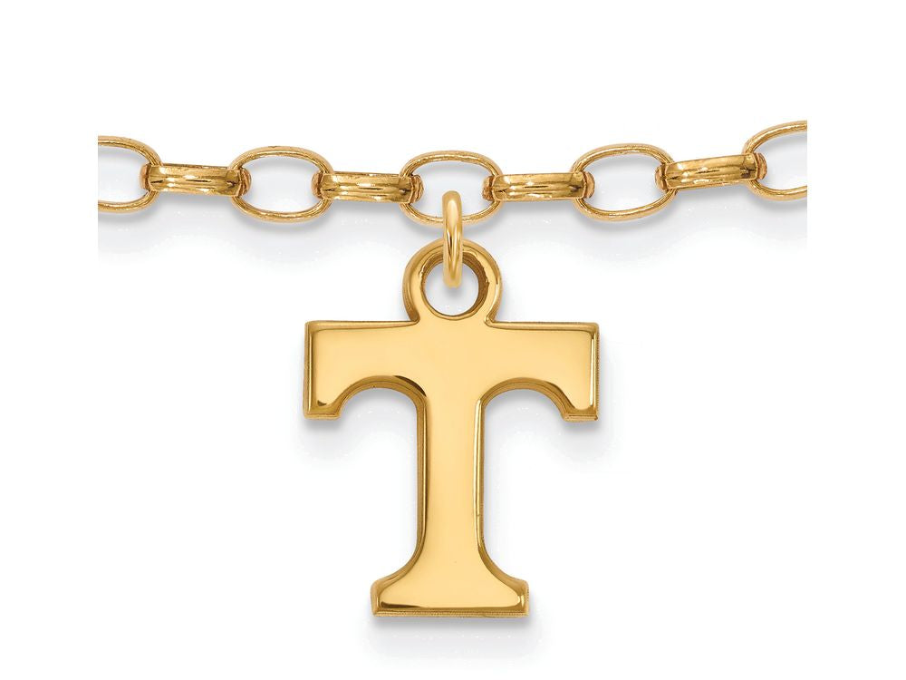 Logoart Sterling Silver Gp University Of Tennessee Anklet