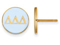 Logoart Sterling Silver Gp Delta Delta Delta Enameled Post Earrings