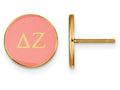 Logoart Sterling Silver Gp Delta Zeta Enameled Post Earrings