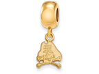Logoart Sterling Silver Gp East Carolina University Extra Small Dangle Bead Charm