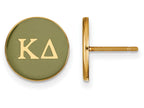 Logoart Sterling Silver Gp Kappa Delta Enameled Post Earrings