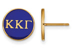 Logoart Sterling Silver Gp Kappa Kappa Gamma Enameled Post Earrings