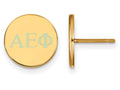 Logoart Sterling Silver Gp Alpha Epsilon Phi Enameled Post Earrings
