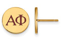 Logoart Sterling Silver Gp Alpha Phi Enameled Post Earrings