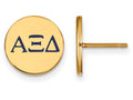 Logoart Sterling Silver Gp Alpha Xi Delta Enameled Post Earrings