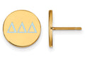 Logoart Sterling Silver Gp Delta Delta Delta Enameled Post Earrings