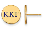 Logoart Sterling Silver Gp Kappa Kappa Gamma Enameled Post Earrings