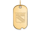 Logoart Sterling Silver Gp New York Rangers Small Dog Tag Pendant Necklace