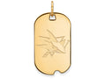 Logoart Sterling Silver Gp San Jose Sharks Small Dog Tag Pendant Necklace
