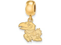 Logoart Sterling Silver Gp University Of Kansas Small Dangle Bead