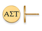 Logoart Sterling Silver Gp Alpha Sigma Tau Enameled Post Earrings