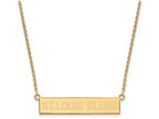 Logoart Sterling Silver Gp St. Louis Blues Small Bar Necklace