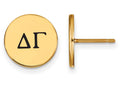 Logoart Sterling Silver Gp Delta Gamma Enameled Post Earrings