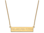 Logoart Sterling Silver Gp Philadelphia Flyers Small Bar Necklace