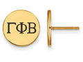 Logoart Sterling Silver Gp Gamma Phi Beta Enameled Post Earrings