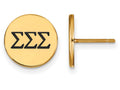 Logoart Sterling Silver Gp Sigma Sigma Sigma Enameled Post Earrings