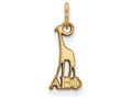Logoart Sterling Silver Gp Alpha Epsilon Phi Extra Small Pendant