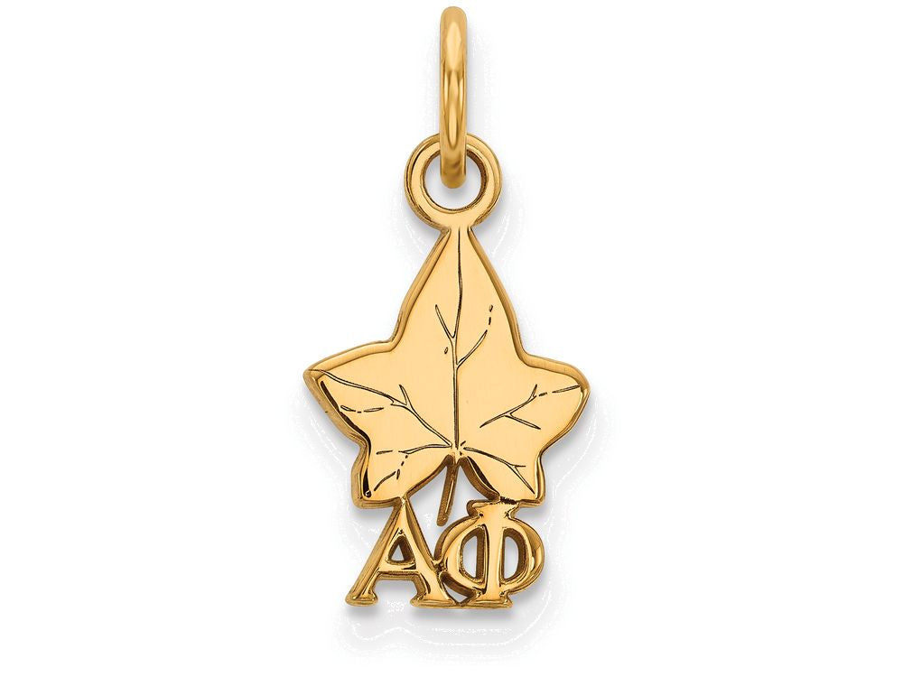 Logoart Sterling Silver Gp Alpha Phi Extra Small Pendant