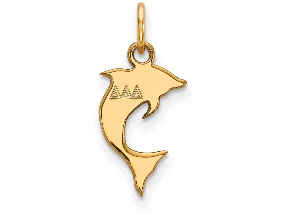 Logoart Sterling Silver Gp Delta Delta Delta Extra Small Pendant
