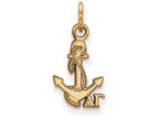Logoart Sterling Silver Gp Delta Gamma Extra Small Pendant