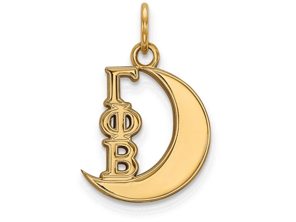 Logoart Sterling Silver Gp Gamma Phi Beta Extra Small Pendant