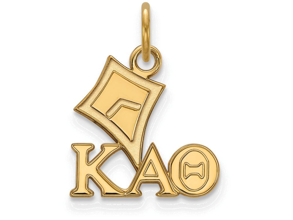 Logoart Sterling Silver Gp Kappa Alpha Theta Extra Small Pendant