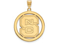 Logoart Sterling Silver Gp North Carolina State University L Pendant In C