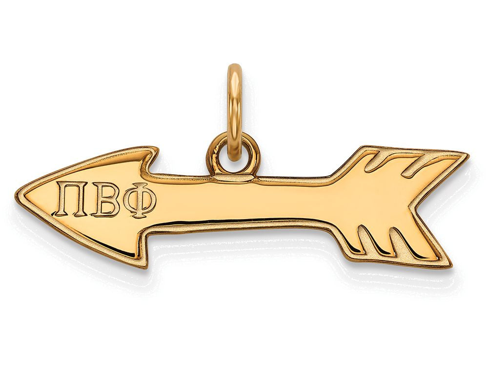 Logoart Sterling Silver Gp Pi Beta Phi Extra Small Pendant
