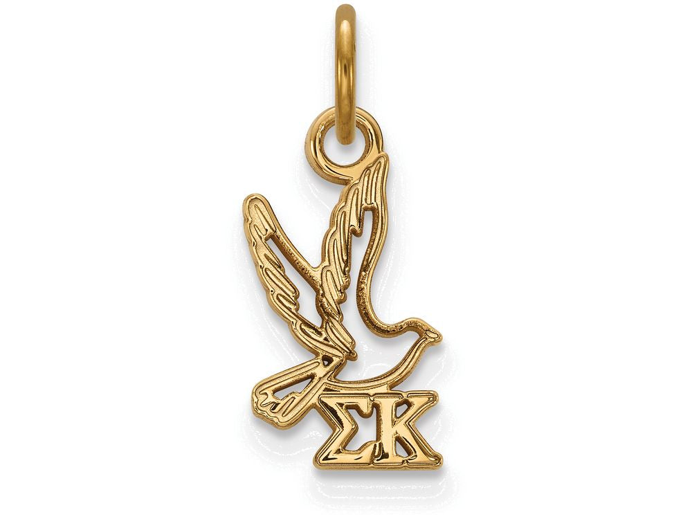 Logoart Sterling Silver Gp Sigma Kappa Extra Small Pendant