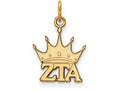 Logoart Sterling Silver Gp Zeta Tau Alpha Extra Small Pendant