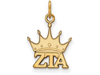 Logoart Sterling Silver Gp Zeta Tau Alpha Extra Small Pendant