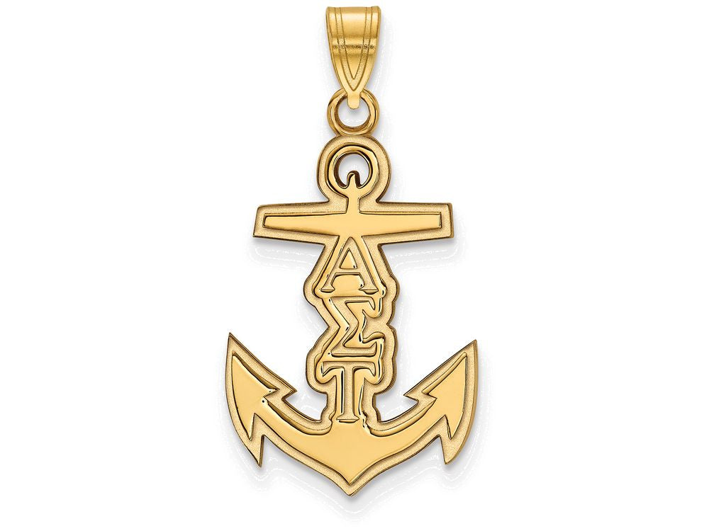 Logoart Sterling Silver Gp Alpha Sigma Tau Small Pendant