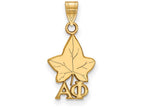 Logoart Sterling Silver Gp Alpha Phi Small Pendant