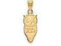 Logoart Sterling Silver Gp Chi Omega Small Pendant