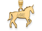 Logoart Sterling Silver Gp Delta Phi Epsilon Small Pendant