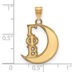 Logoart Sterling Silver Gp Gamma Phi Beta Small Pendant