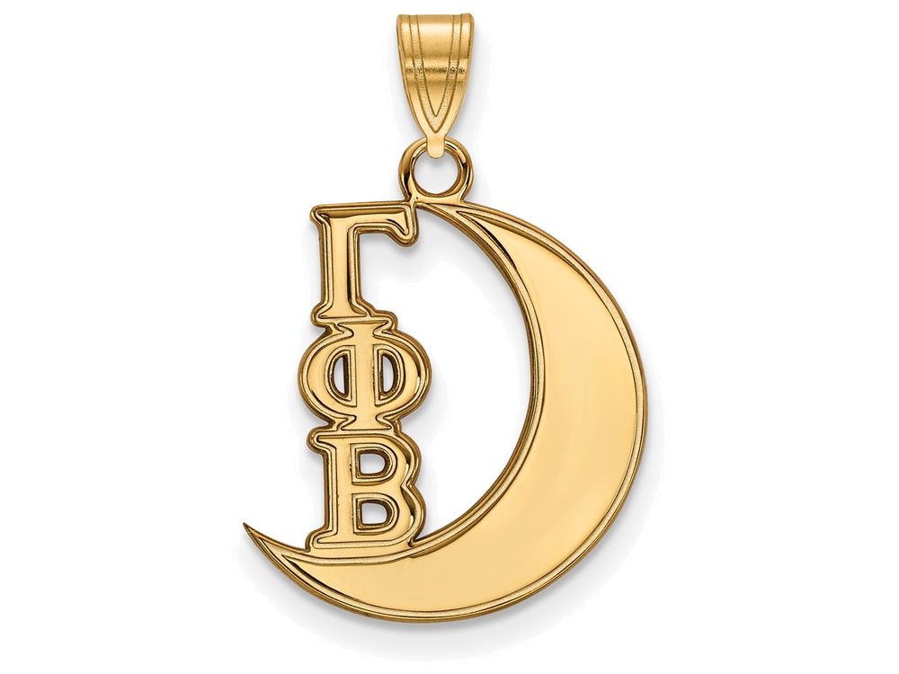 Logoart Sterling Silver Gp Gamma Phi Beta Small Pendant