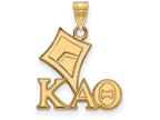 Logoart Sterling Silver Gp Kappa Alpha Theta Small Pendant