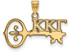 Logoart Sterling Silver Gp Kappa Kappa Gamma Small Pendant