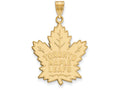 Sterling Silver Gp Nhl Logoart Toronto Maple Leafs Extra Large  Pendant