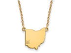 Logoart Sterling Silver Gp Miami University State Necklace