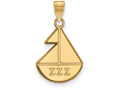 Logoart Sterling Silver Gp Sigma Sigma Sigma Small Pendant