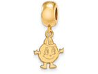 Logoart Sterling Silver Gp Syracuse University Small Dangle Bead
