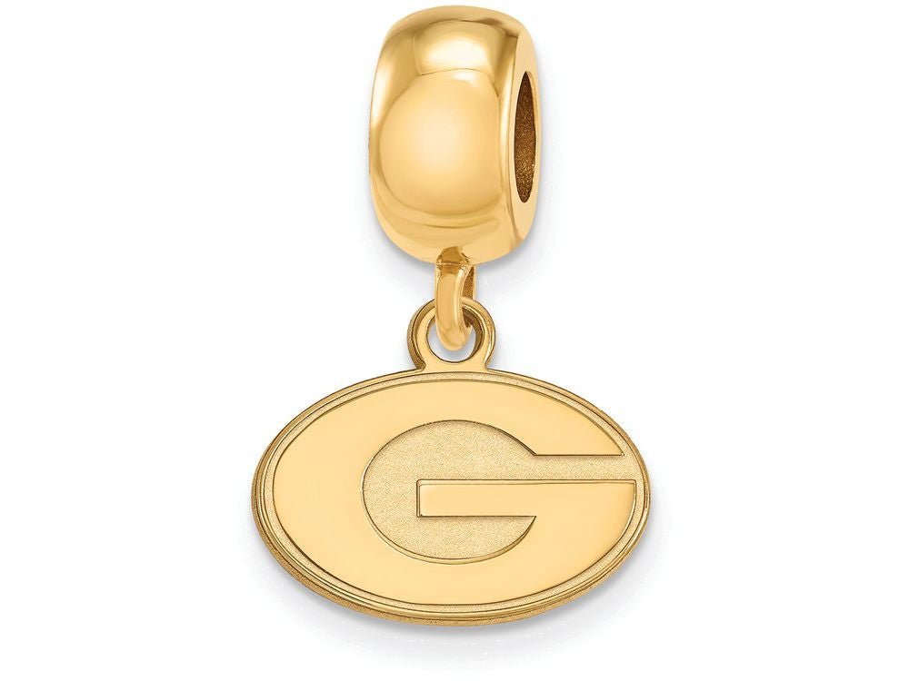 Logoart Sterling Silver Gp University Of Georgia Extra Small Dangle Bead Charm