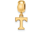 Logoart Sterling Silver Gp University Of Tennessee Extra Small Dangle Bead Charm