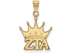 Logoart Sterling Silver Gp Zeta Tau Alpha Small Pendant