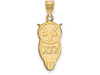 Logoart Sterling Silver Gp Chi Omega Medium Pendant
