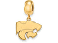 Logoart Sterling Silver Gp Kansas State University Small Dangle Bead