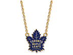 Sterling Silver Gp Nhl Logoart Toronto Maple Leafs Large  Enamel Pendant Necklace